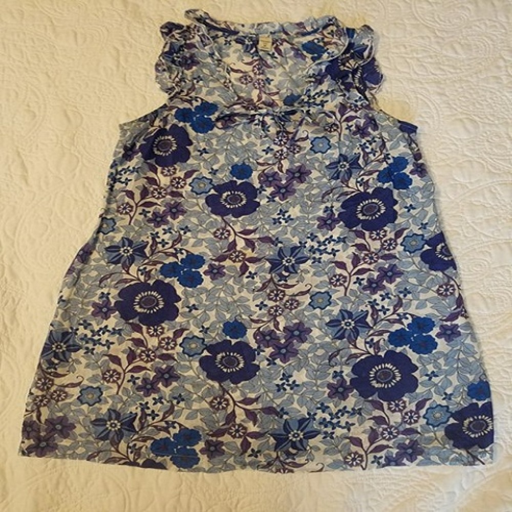 Old Navy Summer Blue Floral Dress Size Med